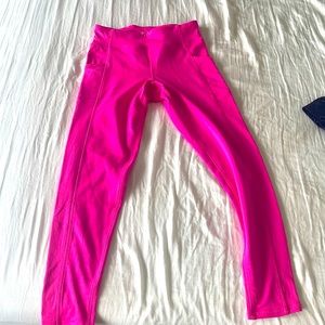 pink leggings by GapFit hot pink